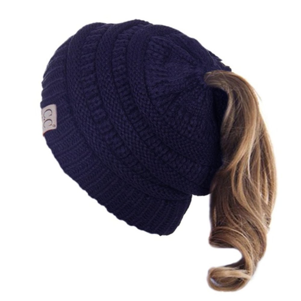 C.C Children Messy Bun Ponytail Beanie Hat